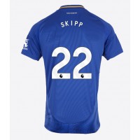 Stroje piłkarskie Leicester City Oliver Skipp #22 Koszulka Podstawowej 2024-25 Krótki Rękaw